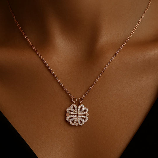 Zariva Anti-Tarnish Dainty Rose Gold Butterfly Pendant Necklace