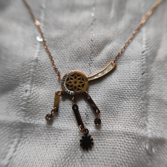 Zariva Anti-Tarnish Geometric Pendant Necklace