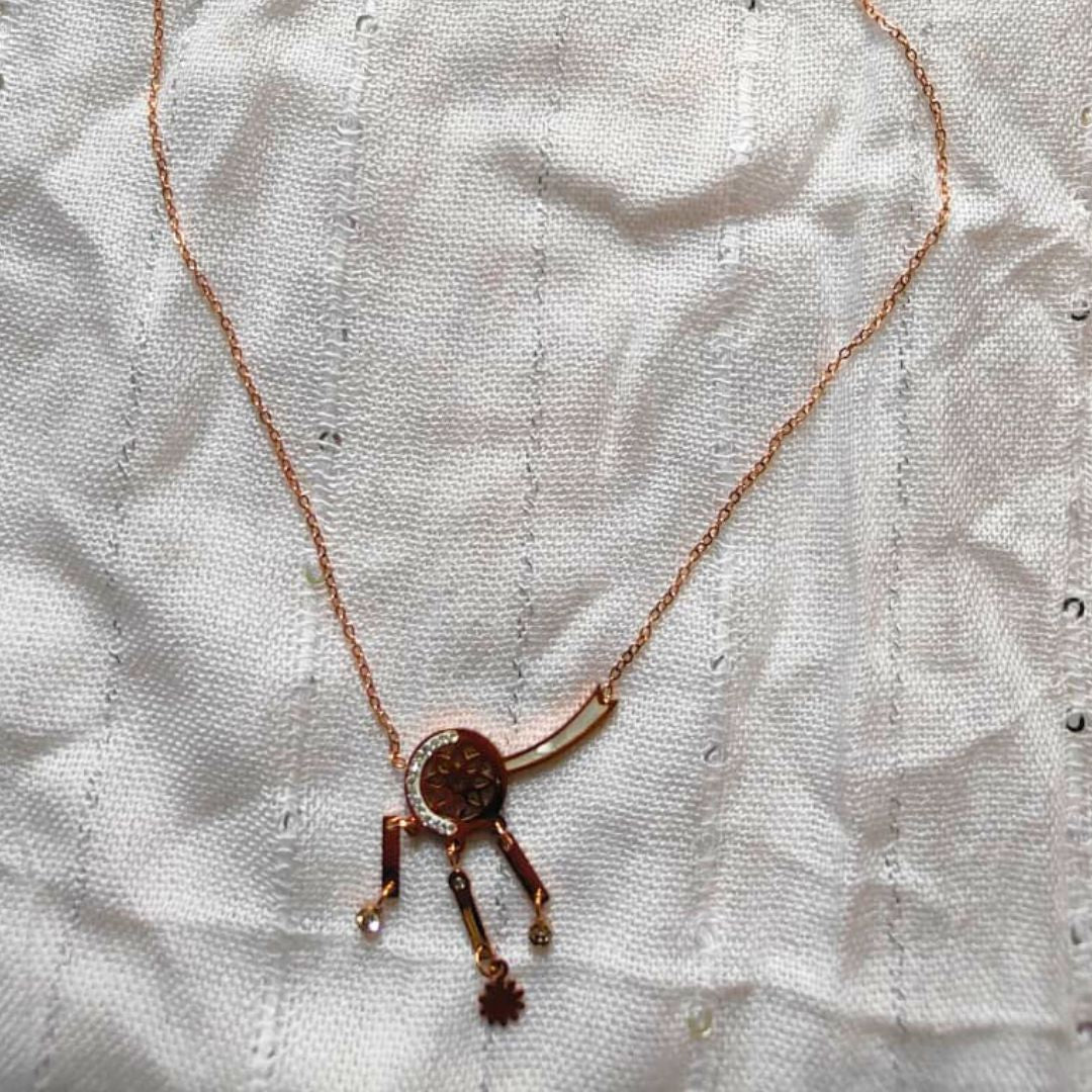 Zariva Anti-Tarnish Geometric Pendant Necklace