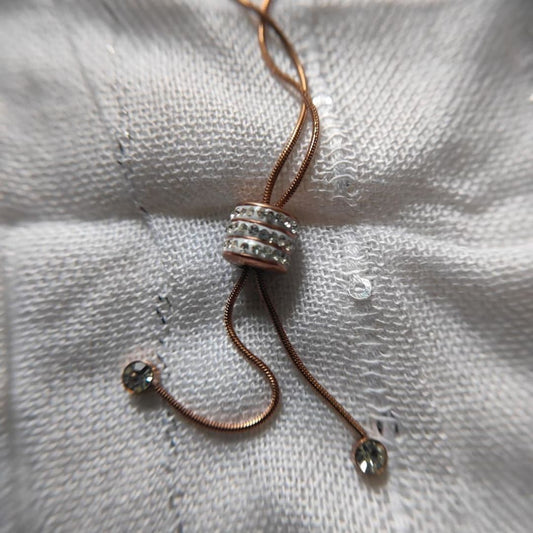 Zariva Anti-Tarnish Rose Gold Adjustable Necklace