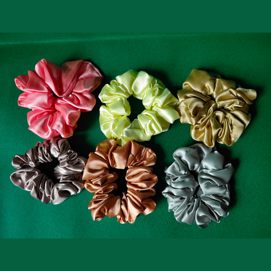 Zariva Satin Hair Scrunchies